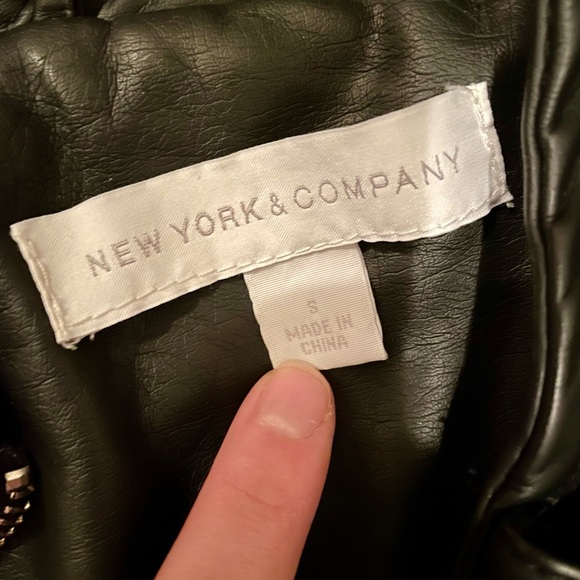 NWOT faux leather jacket - Picture 3 of 3